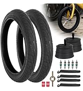 WEIYINGSI 14 Inch Bike Tires, 14x1.75/47-254 Tire and 14x1.75/2.125 Inner Tube with 32MM Schrader...