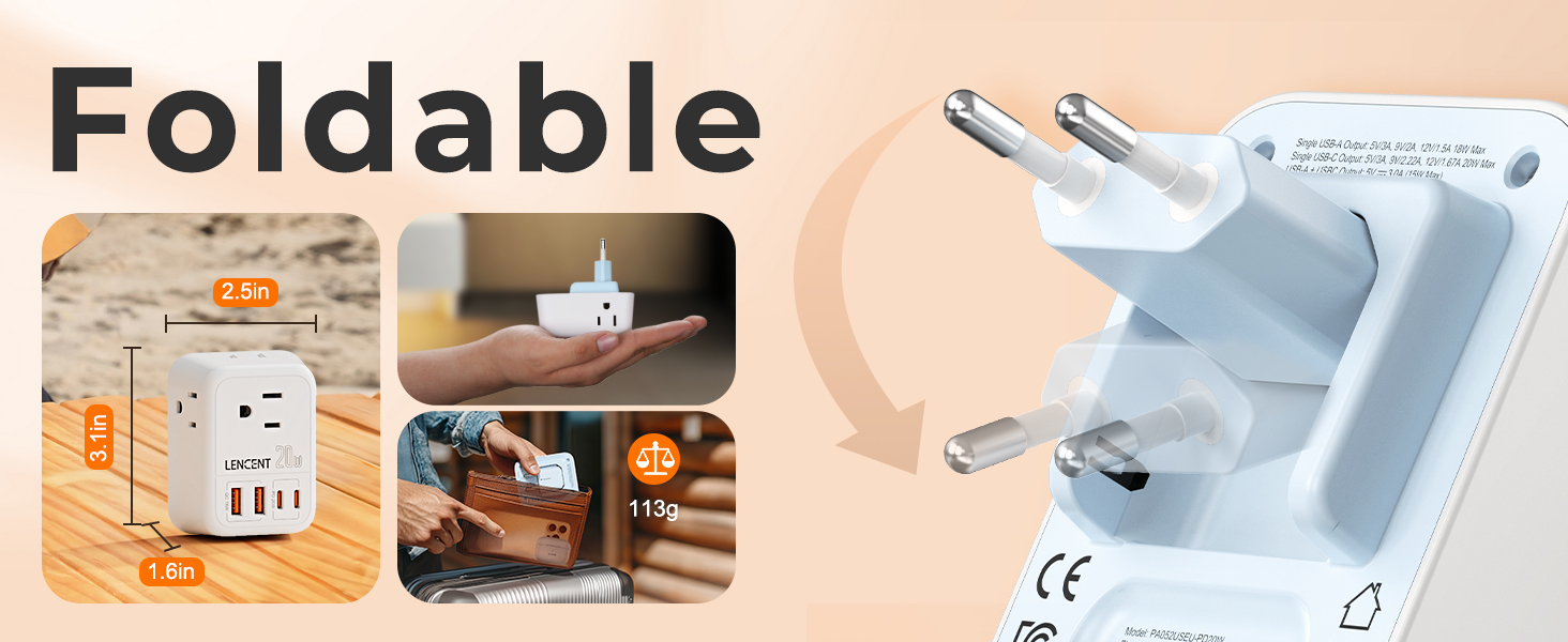 European Travel Plug Adapter