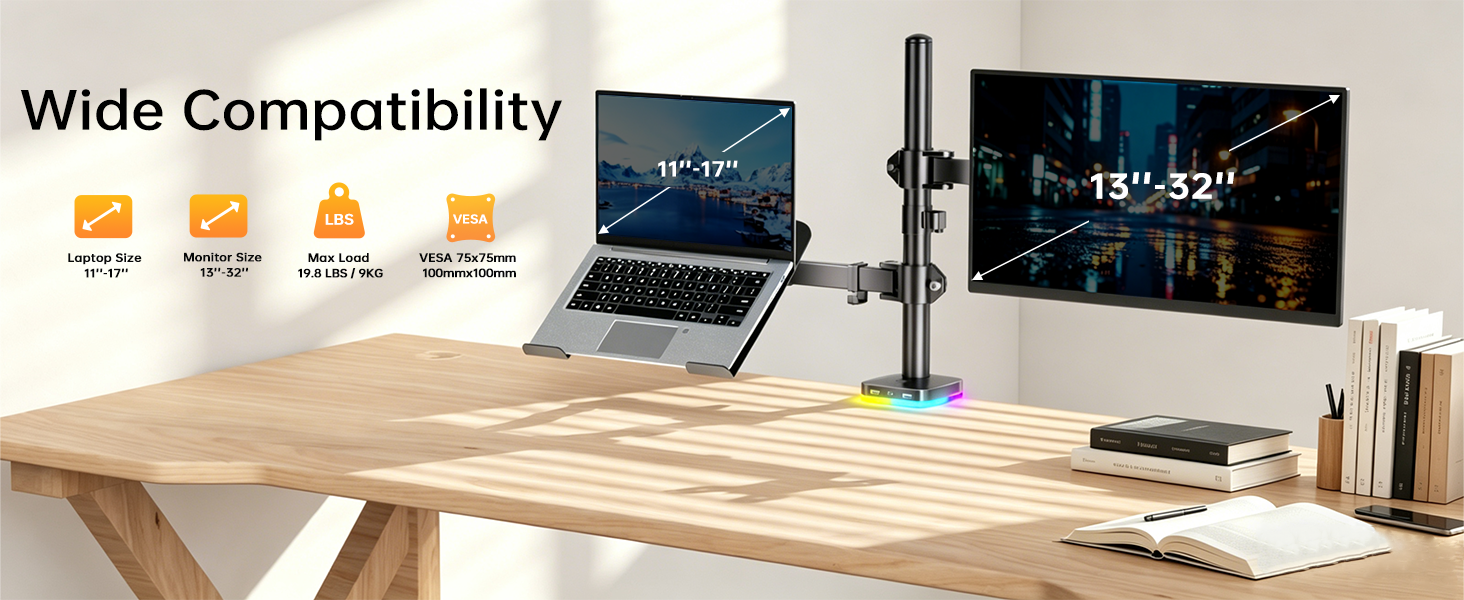 RGB Laptop &amp;amp; Monitor Stand