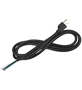 6ft 14 Gauge 3 Prong Heavy Duty Replacement Power Supply Cord Cable - Heavy Duty Power Cord for P...
