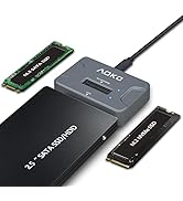 AOKO NVMe to USB 3.2(10Gbps) SSD Reader Docking Station – Portable M.2 SSD to USB Adapter Externa...