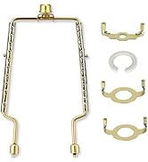 8 9 10 11 12 inch Lamp Shade Harp Holder, ALUCSET Adjustable Lamp Harp Kit, Fit Both Standard Lam...