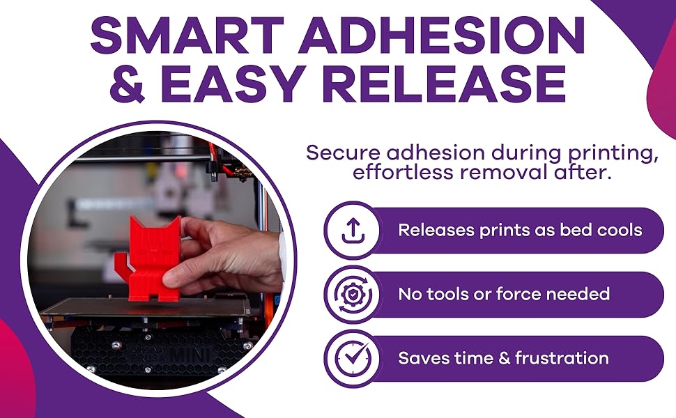 petg filament pc pla stick printed parts pva hips accessories glass pei flex plate kapton surface pa
