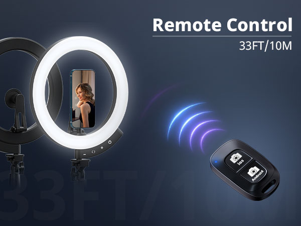 ring light with stand and phone holder