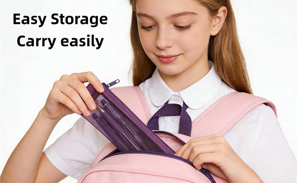 Small Mesh Pencil Pouch Bags