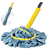 Self-Wringing Twist Mop, Microfiber Cloth Wet Mops for Floor Cleaning, 57
