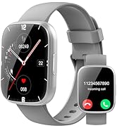 Smart Watch for Men Women(Answer/Make Calls), 1.95" HD Touch Screen Fitness Watch with Sleep Hear...