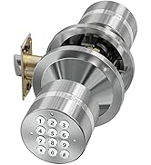 Signstek Keyless Entry Door Lock,Door Knob with Keypad,Smart Code Door Lock,Mute Mode,Passage Fun...