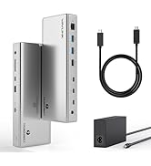 Thunderbolt 4 Dock, WAVLINK Docking Station with Dual 4K@60Hz Monitors, Four Thunderbolt 4 Ports,...