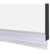 Qiveno Shower Door Bottom Seal, Frameless Glass Shower Door Seal Strip with Drip Rail 1/2" Thick ...