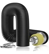 Hon&amp;Guan 6'' Insulated Flexible Duct - 8 FT Noise Reducer Hose, Insulated Duct for Exhaust Fan Du...