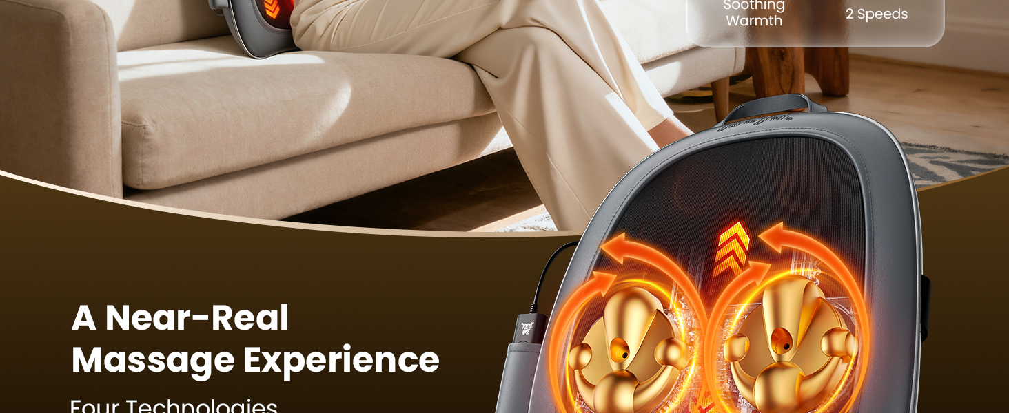 back massager for pain relief deep tissue