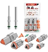 Nilight 3 PIN DT Connector Kit 3 Sets Waterproof Electrical Wire Connector with Size 16 Solid Con...
