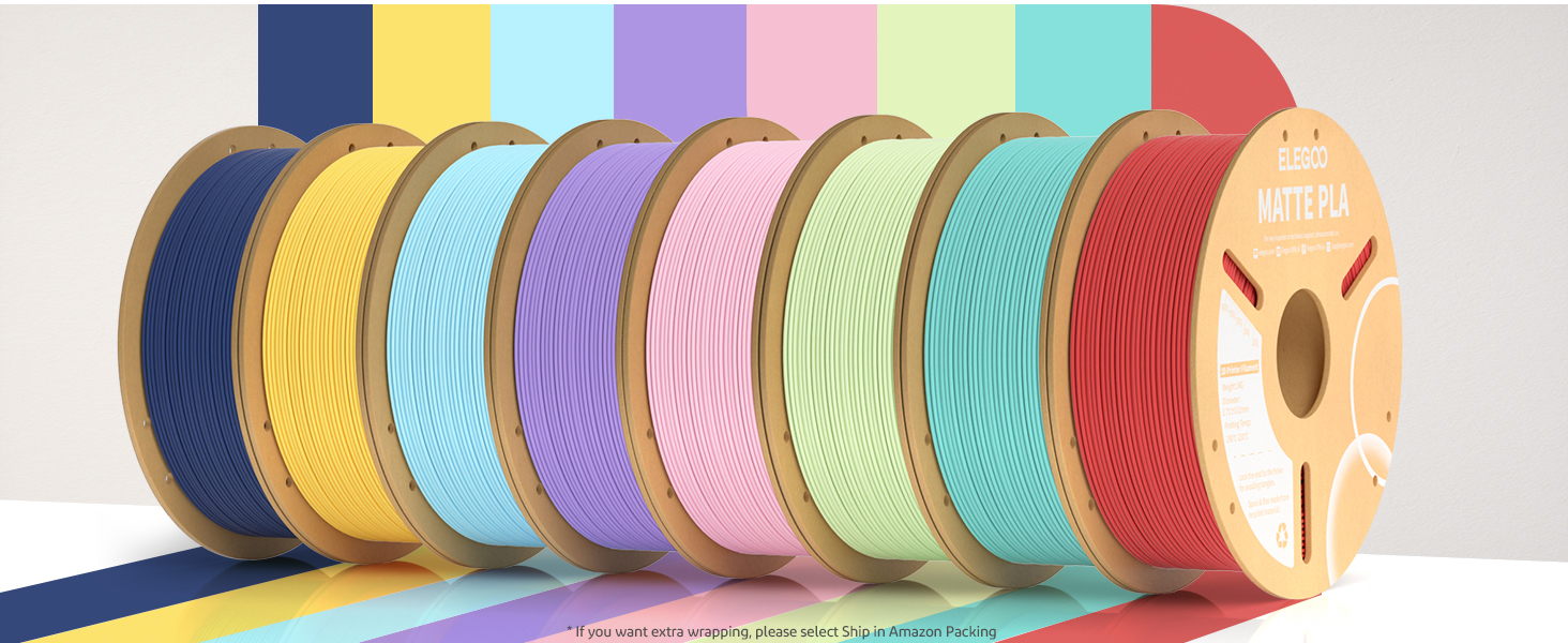 various pastel colors for choice