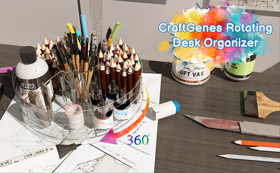 rotating desk organizers
