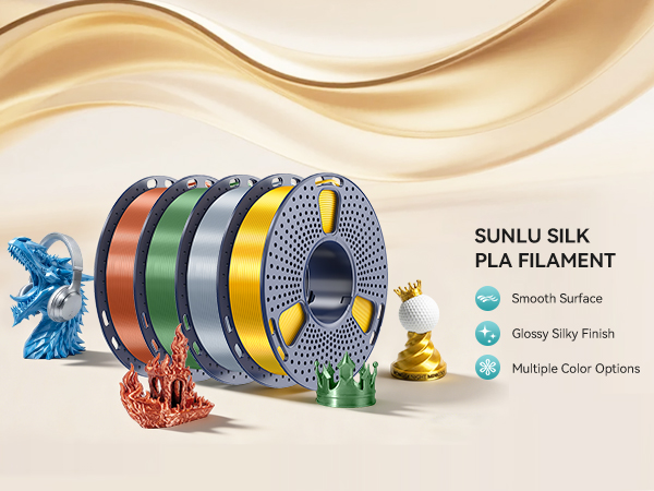 sunlu silk pla filament bundle