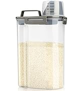 Viretec Rice Airtight Storage Container, 5Lbs Cereal Dry Food Flour Bin, Pet Dog Cat Food Dispens...
