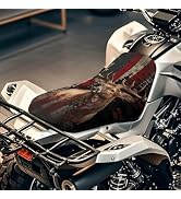 Doojoayie 4 Wheeler Seat Cover with Reindeer Print ATV Seat Cover American Flag 4 Wheeler Accesso...