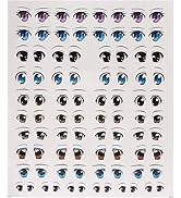 Eyes Stickers, Cute Cartoon Eyes Anime Figurine Dolls Eye Water Stickers, Novelty Stickers, for D...