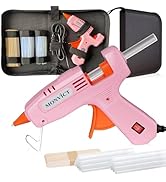 MONVICT Hot Glue Gun Kit, Mini Pink Glue Gun with Carrying Case,20 Pcs Premium Glue Sticks, 10 Pc...