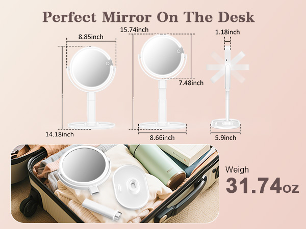 mirror size