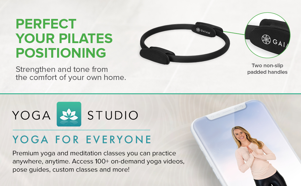 Gaiam Pilates Ring Fitness Circle perfect your pilates positioning