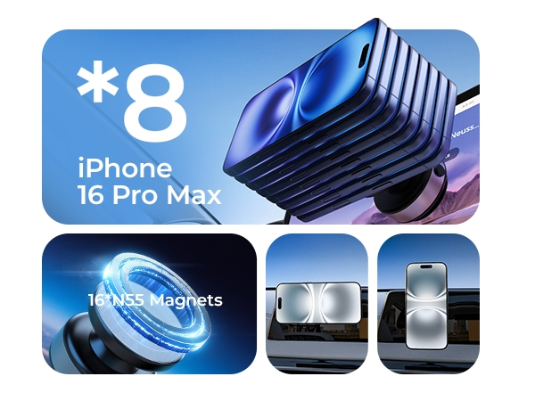 vacuum magnetic car phone mount