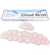 Gel Cloud Wrist Rest for Keyboard and Mouse Gradient Light Pink Clear Keyboard Wrist Rest Transpa...