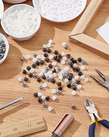 Plastic Hole Plugs Round Button Plugs Screw Cap Drilling Cover Plugs for Cabinet Cupboard Shelves