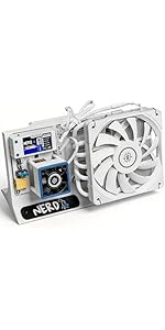 Bitcoin Home Miner NerdQX 8.1 T 138W Solo Miner with 3 Fans and Four BM1370 ASIC Chips Dual-Fan Plug...