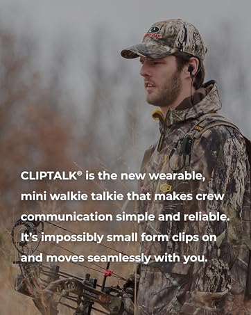 CLIPTALK is the new wearable, mini walkie talkie that makes crew communication simple and reliable
