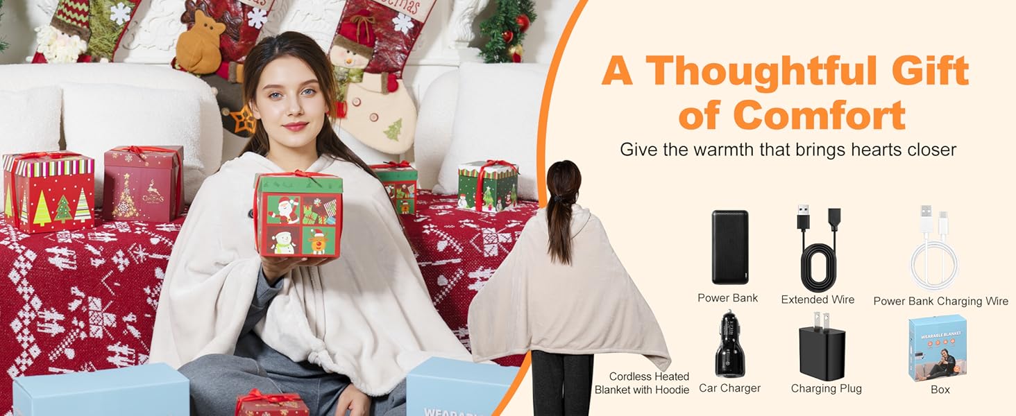 usb rechargeable heated blanket