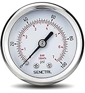 SENCTRL 0-100 Psi Pressure Gauge, 2