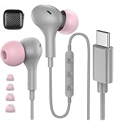 USB C Earbuds Wired Headphones for iPhone 17 16 Pro Max Plus 15 Samsung S25 S24 Ultra S23 FE A16 ...
