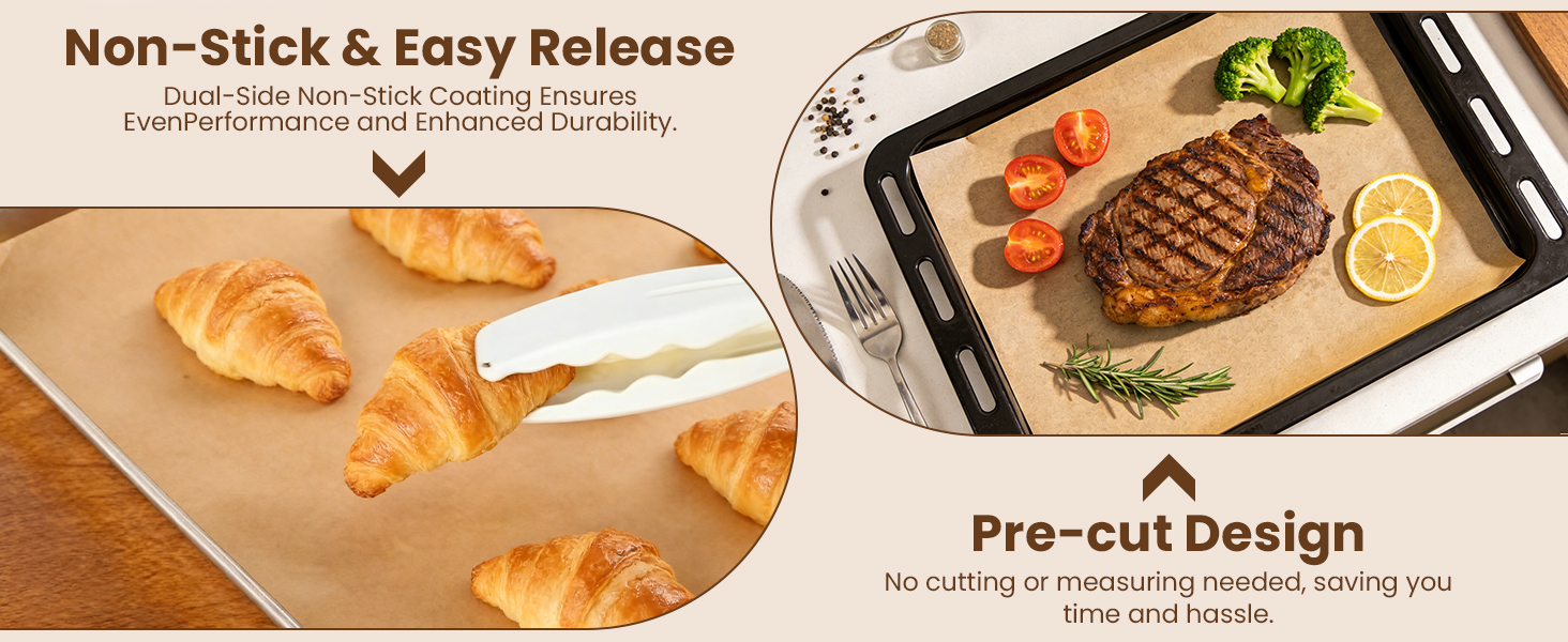 CAREGY Unbleached parchment paper for baking
