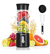 Portable Blender for Shakes and Smoothies,500ml Electric Juicer, 4000mAh Smoothie Blender with BP...
