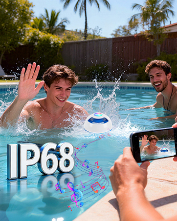 Floating Pool Speaker Bluetooth Waterproof