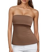 Trendy Queen Going Out Tops for Women Summer Spring Tube Tops Cute Off The Shoulder Backless Cors...
