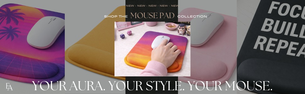 Views of the mouse pads