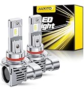 AUXITO 9012 LED Bulb, 800% Brighter Ultra-Bright, 6500K White, Mini Size Wireless Plug and Play A...