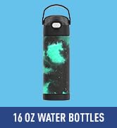 THERMOS FUNTAINER 16 Ounce Stainless Steel Vacuum Insulated Bottle with Wide Spout Lid