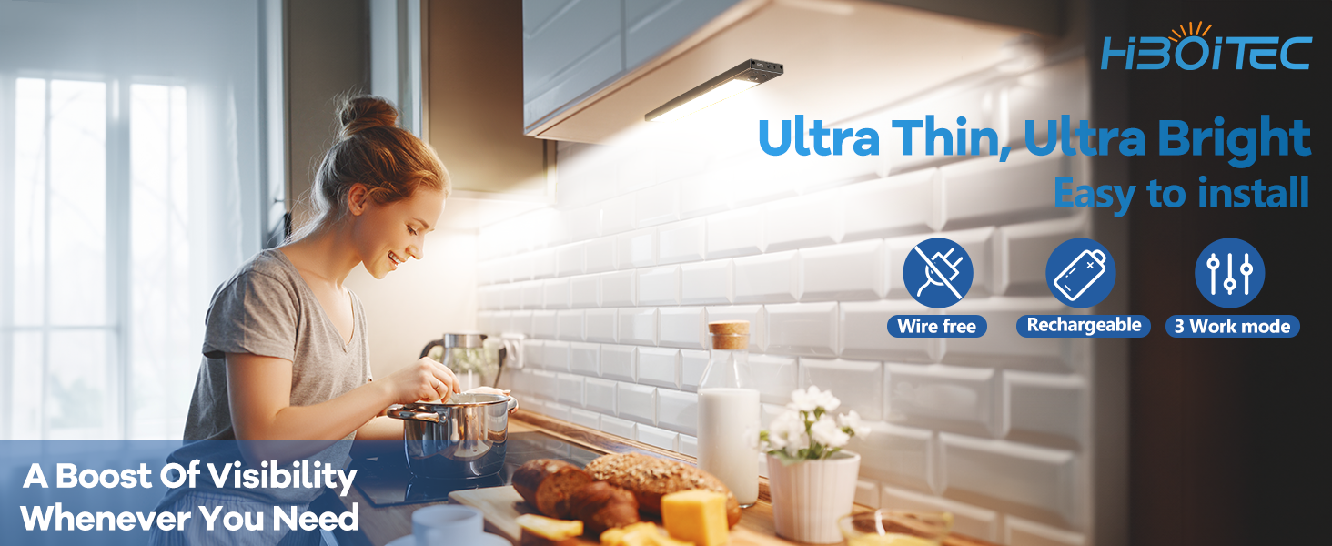 cabinet lights wireless magnetic rechargeable light bar rechargeable strip lights