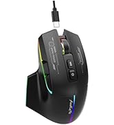 AooKoNi Wireless Gaming Mouse,Ergonomic Mouse with 5 Adjustable DPI up to 7200, 7 Programmable Ke...