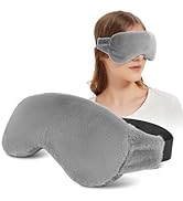 MEISENHOME Microwavable Heated Eye Mask for Dry Eyes, Cold &amp; Warm Hot Eye Compress Moist Heat, Ey...