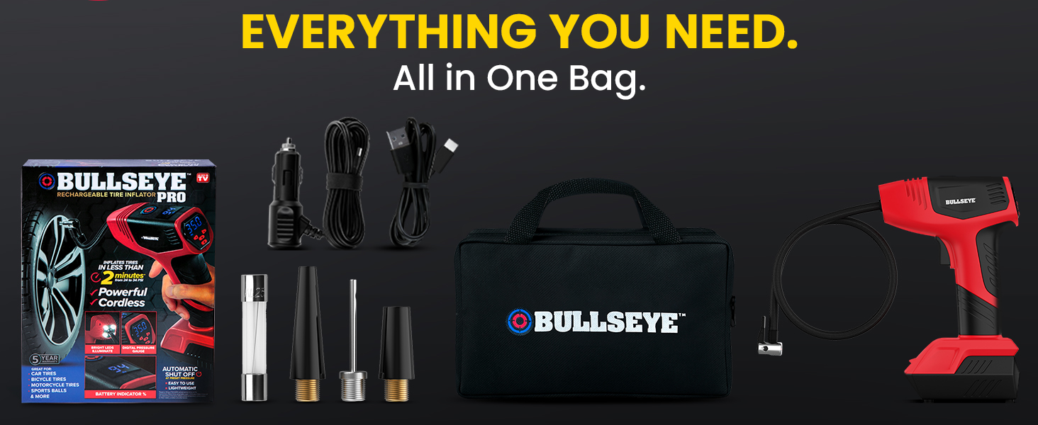 BULLSEYE PRO AIR TIRE INFLATOR
