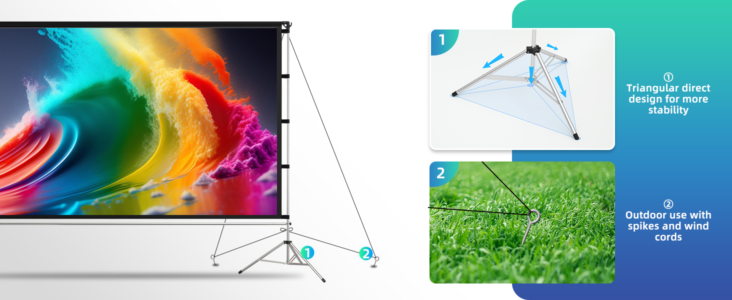 Portable Projector Screen with Stand