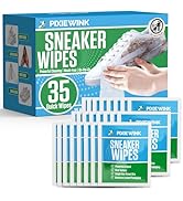 Pixiewink Shoe &amp; Sneaker Wipes, 35 Pack Individually Wrapped Cleaning Wipes for Quick Dirt &amp; Stai...