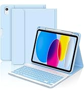 COO for iPad 11/10th Gen Case with Keyboard 11/10.9 inch 2025 A16/2022, Detachable Wireless Bluet...