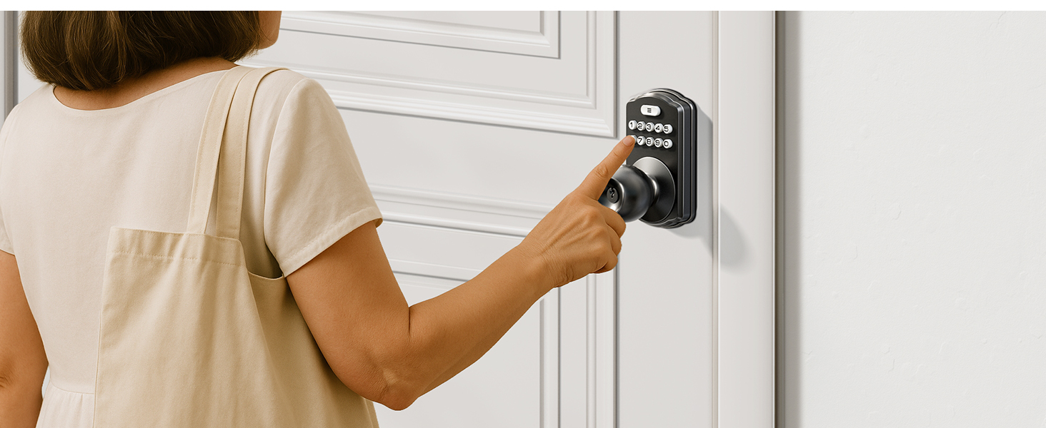 door lock with knob