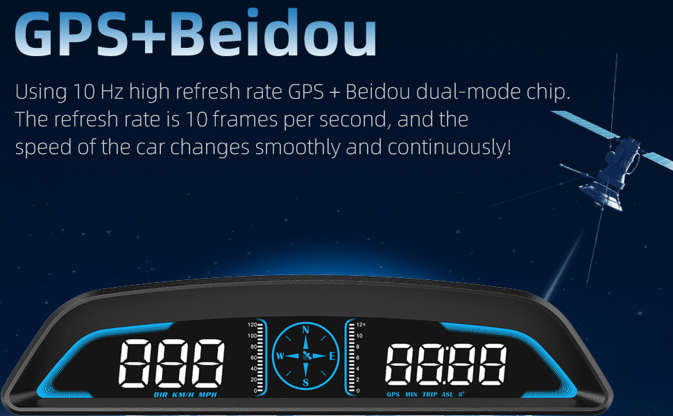 MPH speedometer heads up display for car speedometer for car